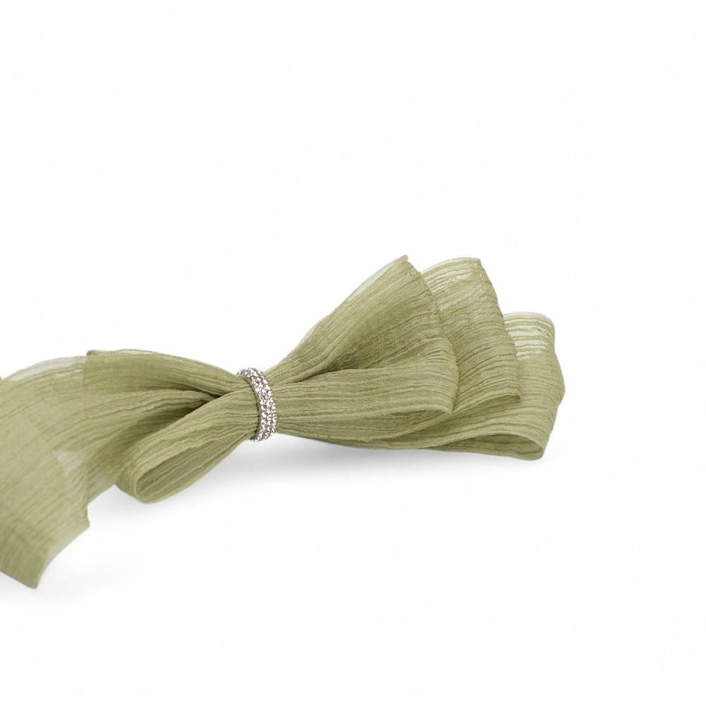 CHIFFON RIGATO VERDE 15MMX15MT