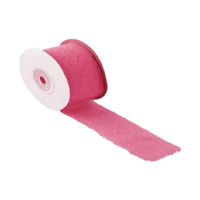 NASTRO SFRANGIATO 30MMX15MT FUXIA