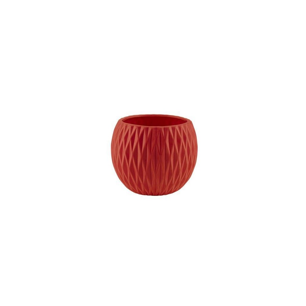 SFERA CERAMICA ROMBI ROSSO H.13.5