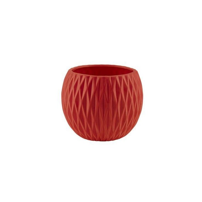 SFERA CERAMICA ROMBI ROSSO H.13.5