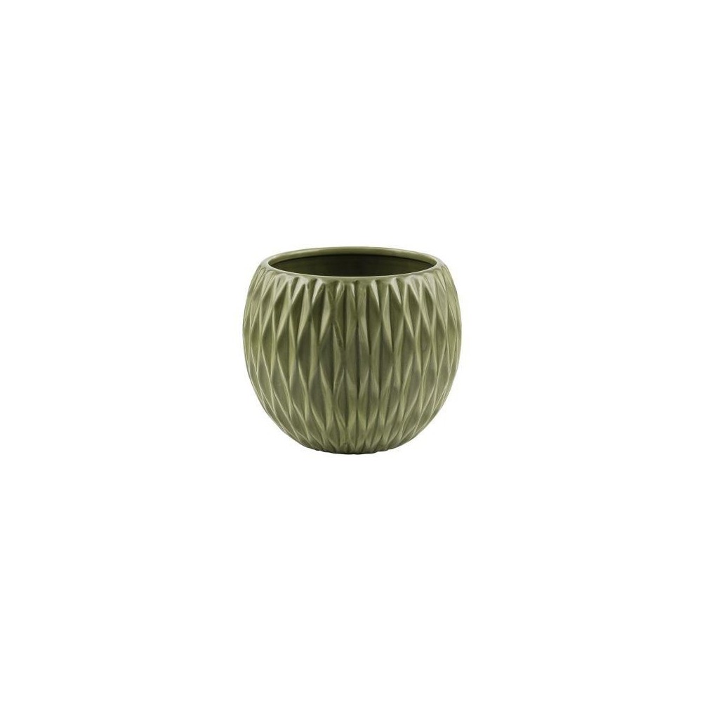 SFERA CERAMICA ROMBI VERDE H.13.5
