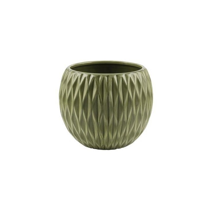 SFERA CERAMICA ROMBI VERDE H.13.5