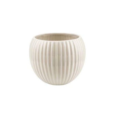 SFERA CERAMICA RIGATA AVORIO H.13.5