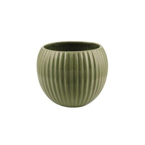 SFERA CERAMICA RIGATA VERDE H.13.5