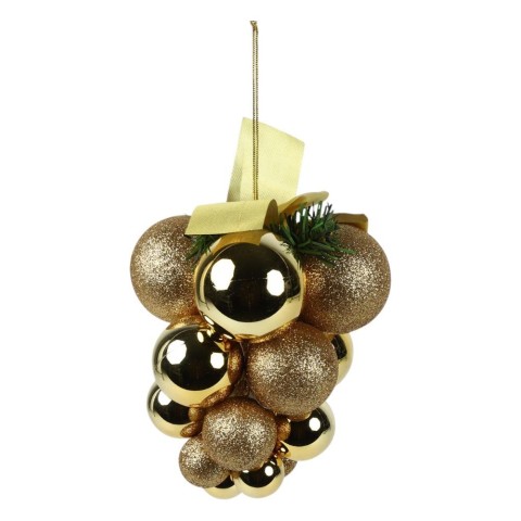 GRAPPOLO SFERE PLASTICA ORO H.18