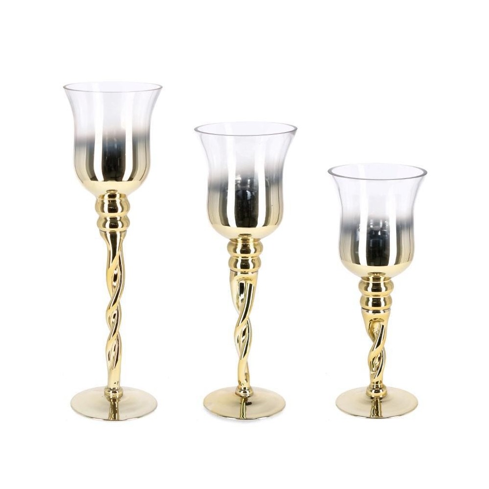 SET 3 PORTACANDELA 1P ARTHA