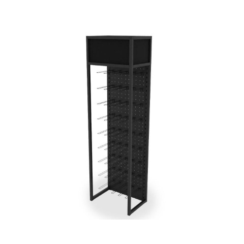 ESPOSITORE METALLO NERO H.200 L.40 P.60