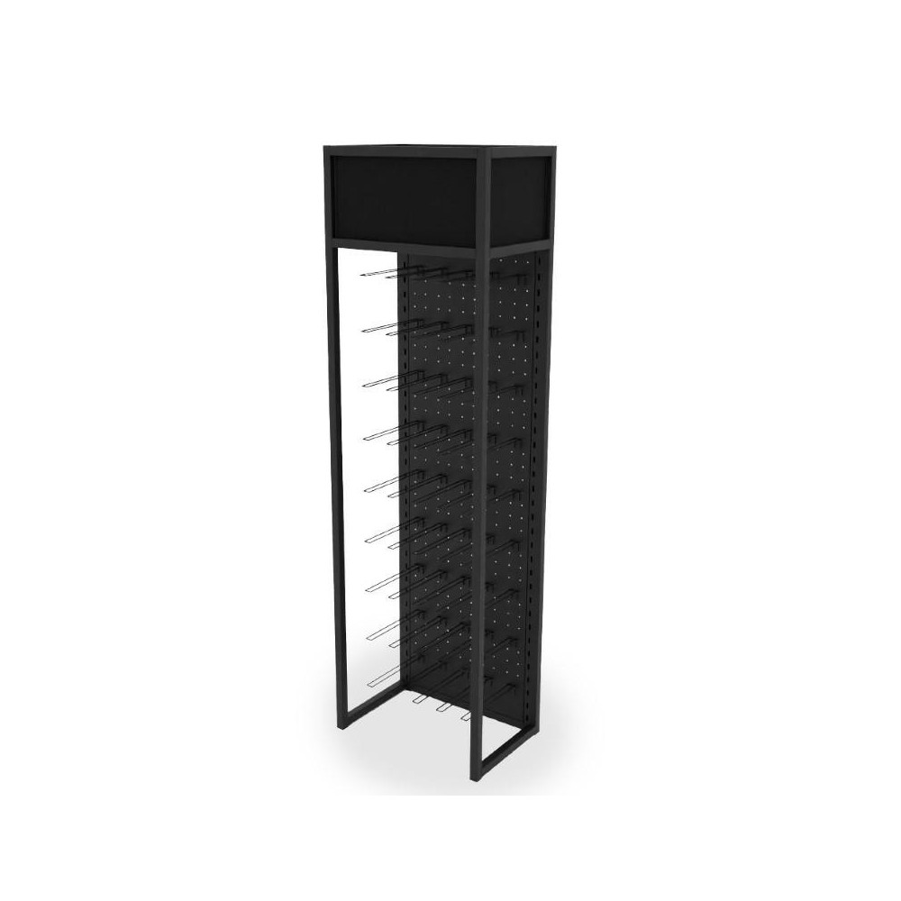 ESPOSITORE METALLO NERO H.200 L.40 P.60