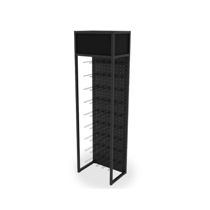 ESPOSITORE METALLO NERO H.200 L.40 P.60