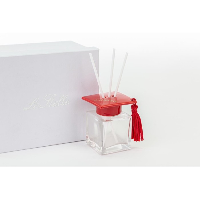 PROFUMATORE VETRO LAUREA 5X5XH7 CON SCATOLA