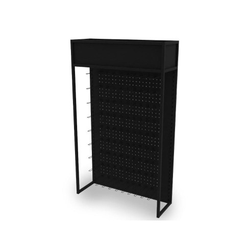 ESPOSITORE FERRO NERO H.200X120X40