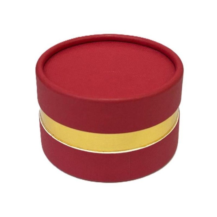 SCATOLA TONDA 8X6CM ROSSA