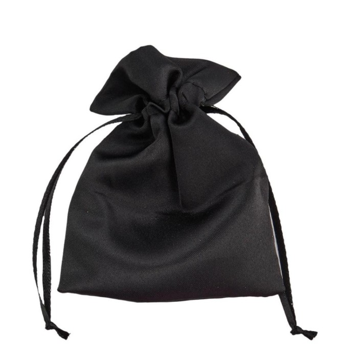 SACCHETTO RASO 9X12CM NERO