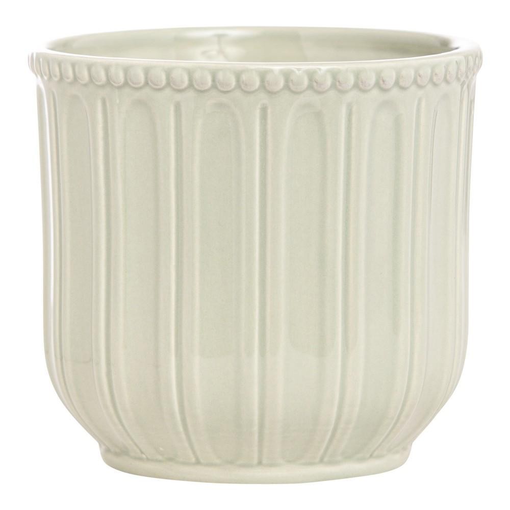 VASO CERAMICA CM.13 H.CM.12,5 VERDE