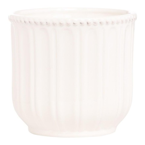 VASO CERAMICA CM.13 H.CM.12,5 BIANCO