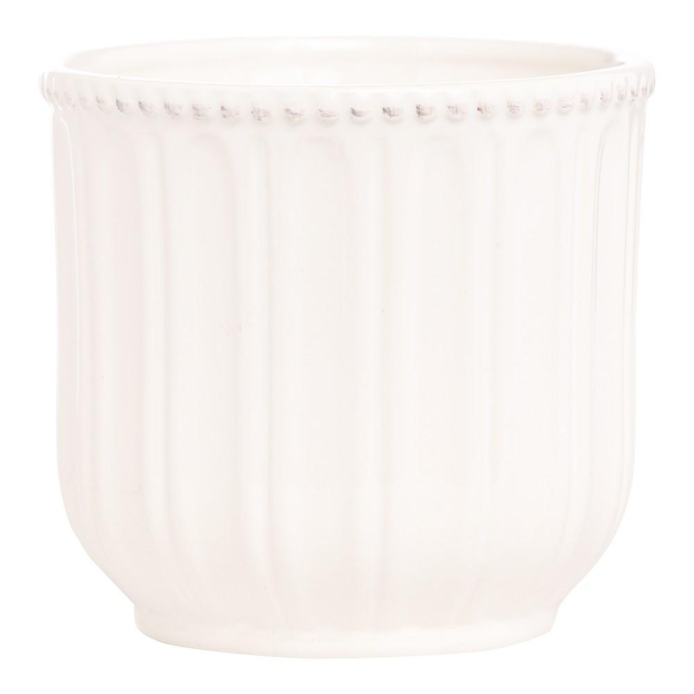 VASO CERAMICA CM.13 H.CM.12,5 BIANCO