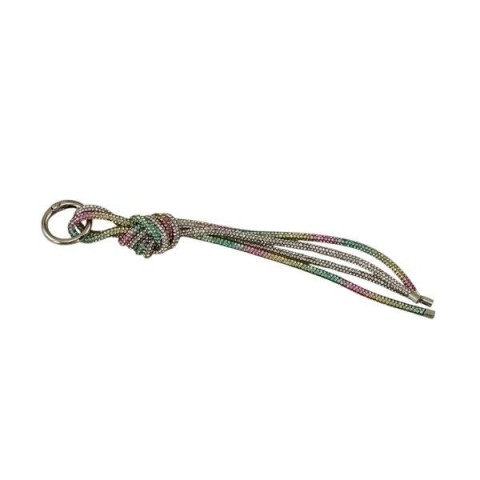 LACCIO STRASS MULTICOLOR INTRECCIATO 17CM.