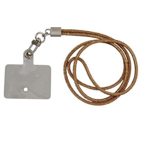 LACCIO STRASS ORO INTRECCIATO BIG 45CM.