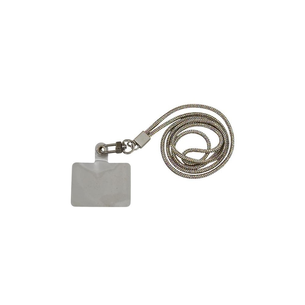 LACCIO STRASS ARGENTO INTRECCIATO BIG 45CM.