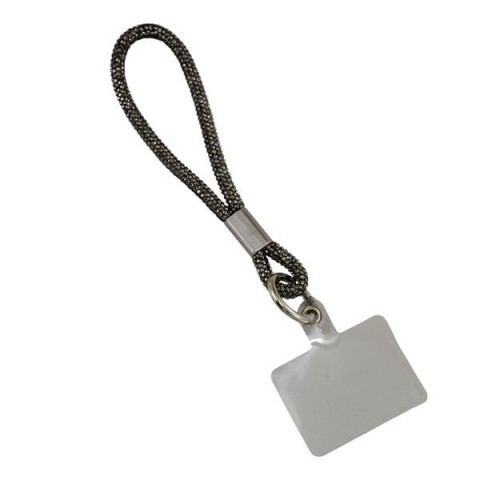 LACCIO STRASS NERO INTRECCIATO SMALL 17CM.