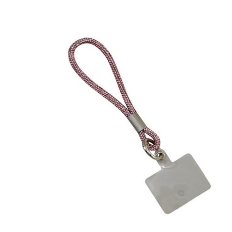 LACCIO STRASS ROSA INTRECCIATO SMALL 17CM.