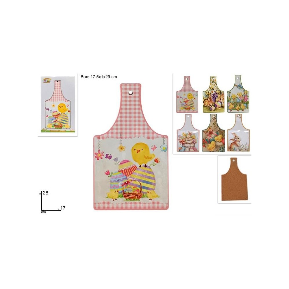 TAGLIERE BASE SUGHERO 17x28 DECORI PASQUALI ASS