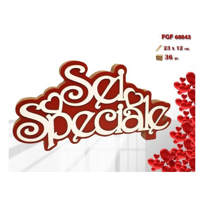 SCRITTA LEGNO SEI SPECIALE 23X12