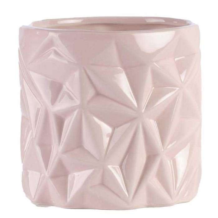 VASO ROSA CERAMICA EST D.13.2 H.12.5