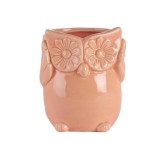 VASETTO GUFO PESCA CERAMICA EST D.8.5 H.9.5