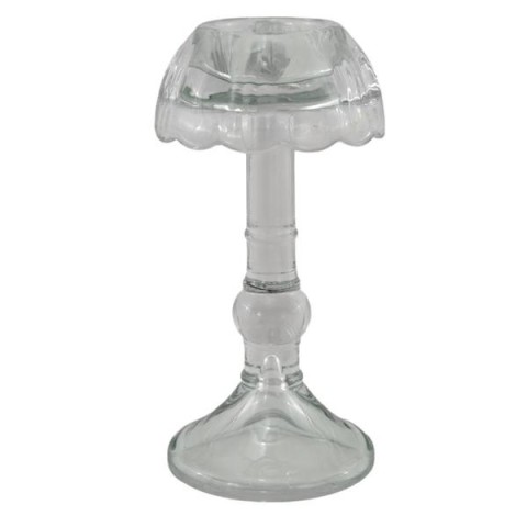 LUME PORTACANDELA TRASPARENTE 8.5X8.5X17.3