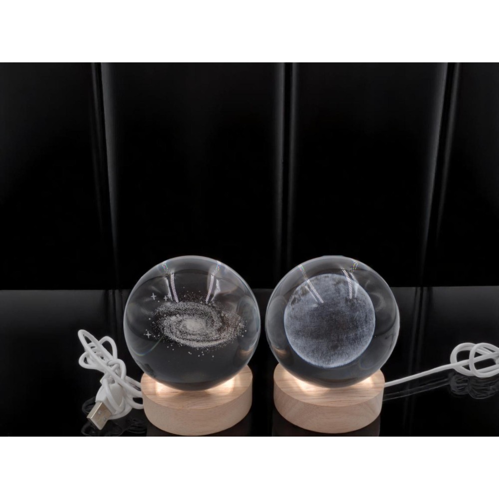 LAMPADA GLOBO VETRO LUCE UNIVERSO GR. CM.8X10