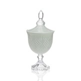 PORTA BOMBOM VETRO BOLZASI VERDE ACQUA