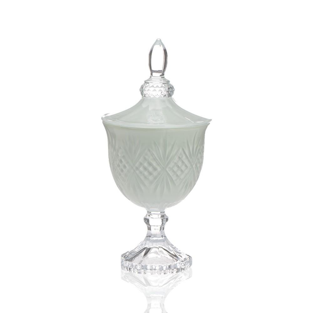 PORTA BOMBOM VETRO BOLZASI VERDE ACQUA