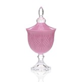 PORTA BOMBOM VETRO BOLZASI ROSA BARBIE