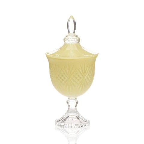 PORTA BOMBOM VETRO VERONICA GIALLO TENUE