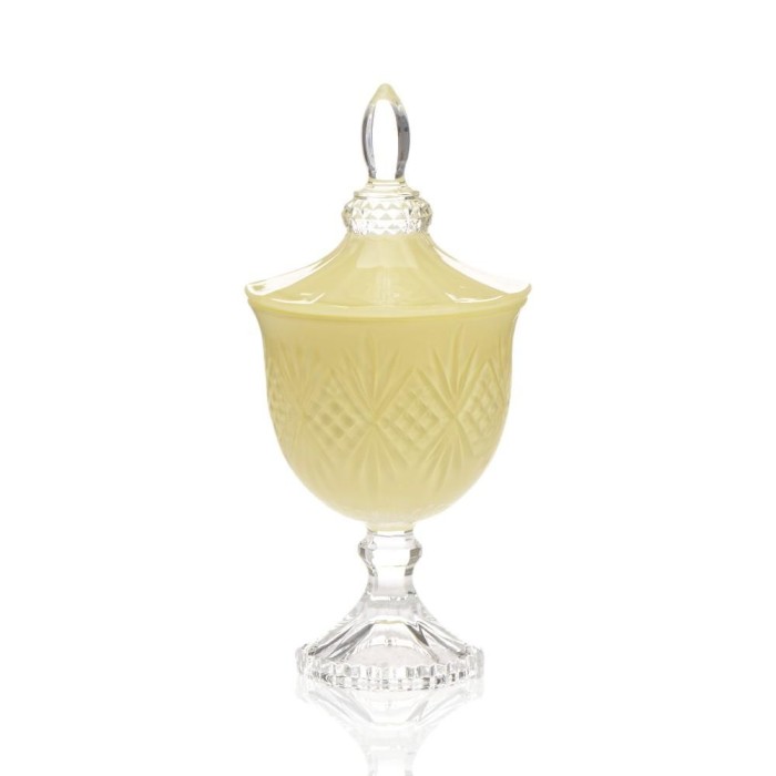 PORTA BOMBOM VETRO VERONICA GIALLO TENUE