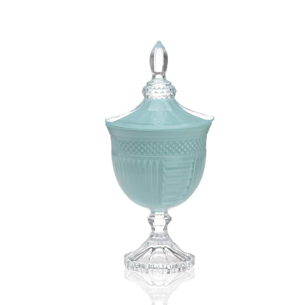 PORTA BOMBOM VETRO GENOVEFFA VERDE NIGELLA