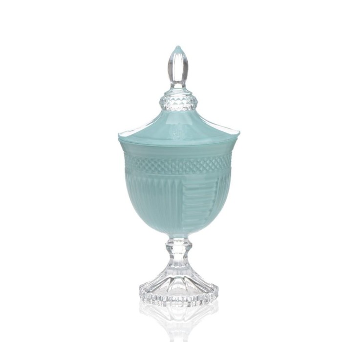 PORTA BOMBOM VETRO GENOVEFFA VERDE NIGELLA