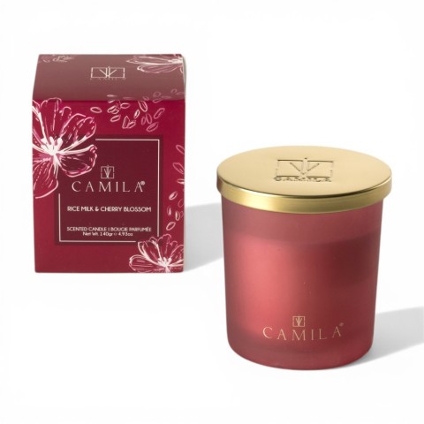 CANDELA PROFUMATA RISO E CILIEGIO H8XD7.5