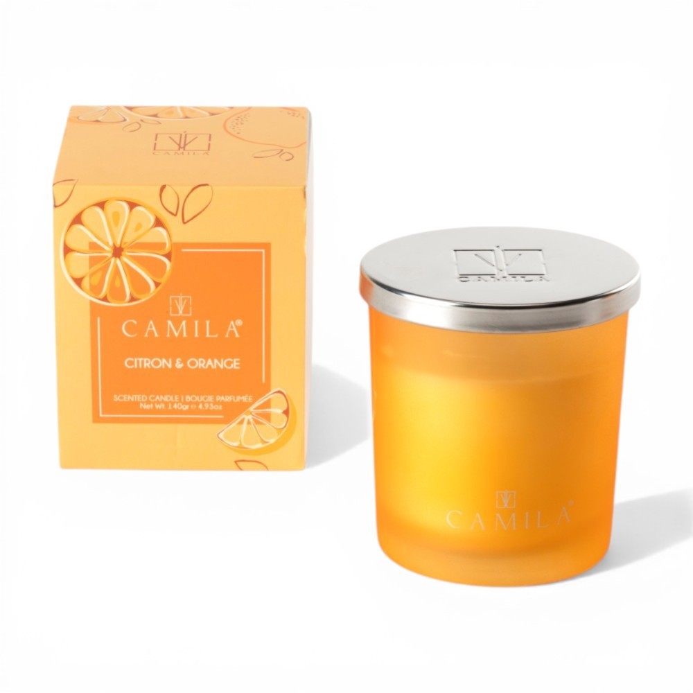 CANDELA PROFUMATA ARANCIO E CEDRO H8XD7.5