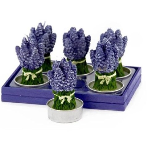 SET 6 CANDELE TEALIGHT LAVANDA  7 CM