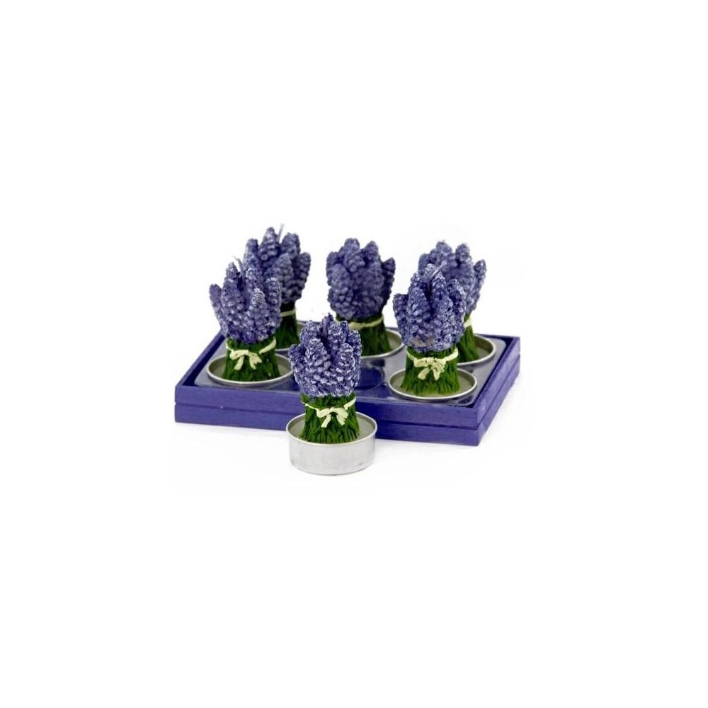 SET 6 CANDELE TEALIGHT LAVANDA  7 CM