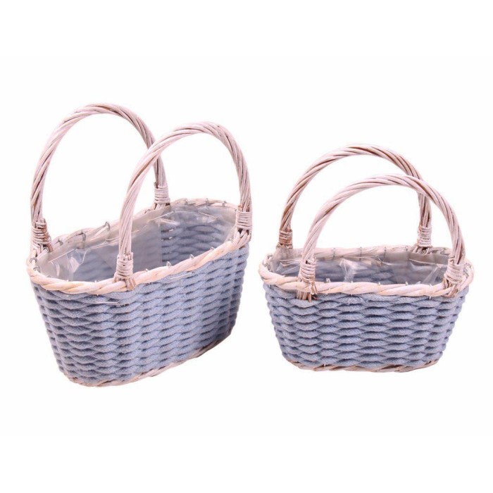 SET 2 BORSA WHITE CON MANICO L
