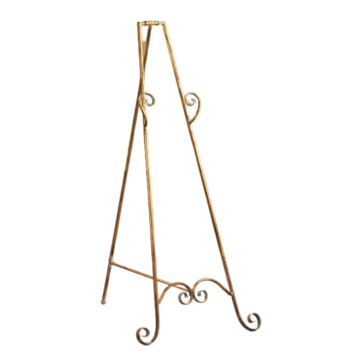 CAVALLETTO METALLO 78X60XH123 ORO