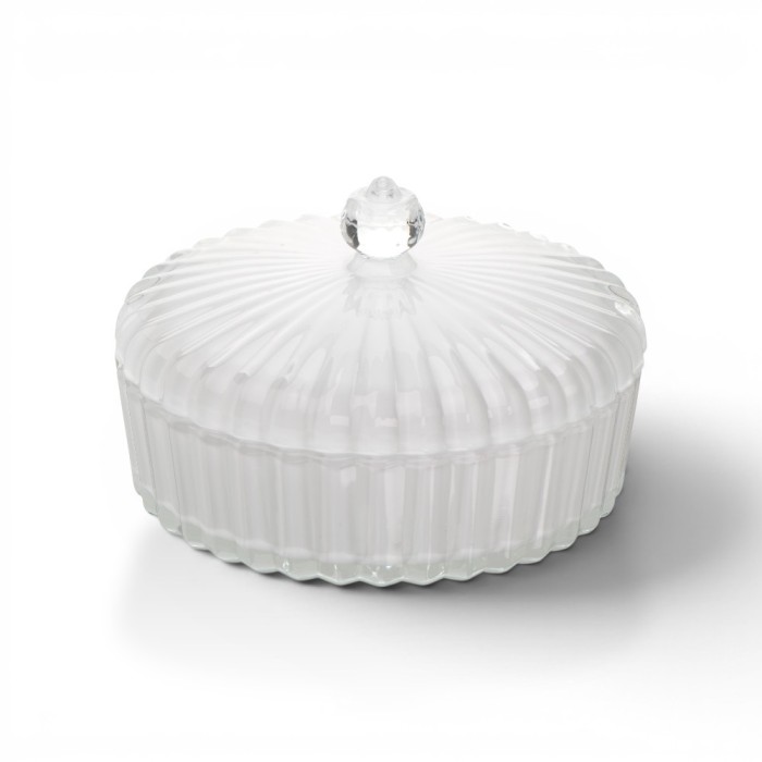 POUTICHE VETRO CONCHIGLIA BIANCO PERLA 13X10
