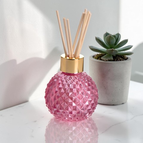 BOTTIGLIA PROFUMATORE ROMBI H.8 ROSA
