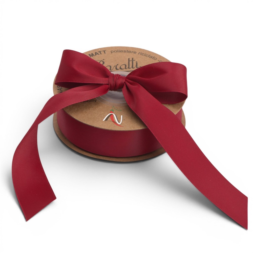 NASTRO ECO SATIN MATTE MM25X20MT BORDEAUX (GRANATA)