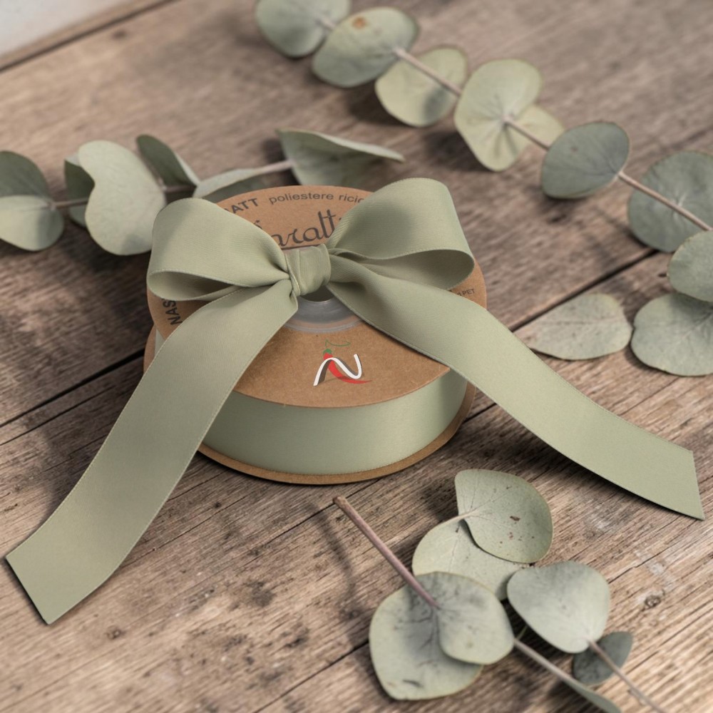 NASTRO ECO SATIN MATTE MM25X20MT VERDE SALVIA