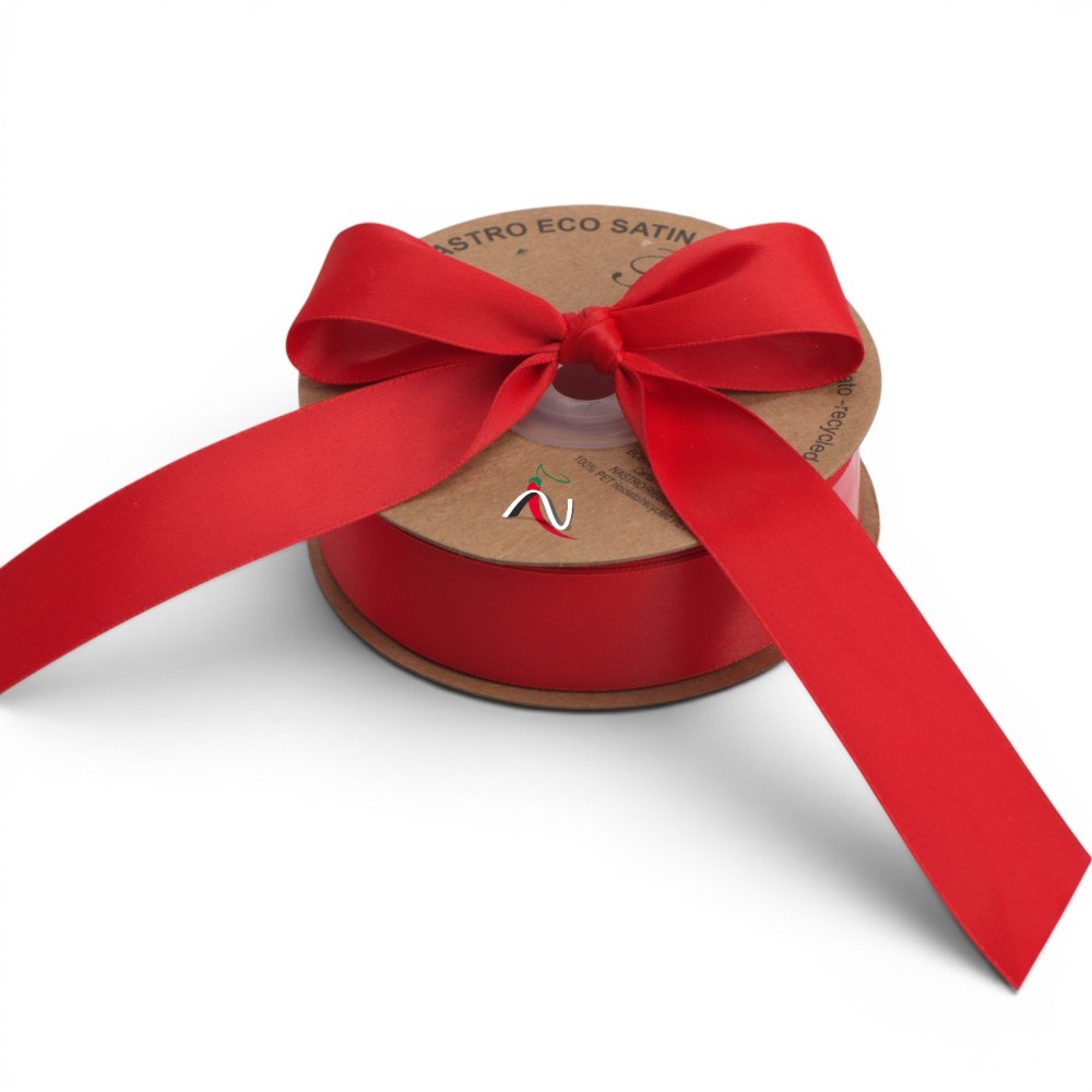 NASTRO ECO SATIN MATTE MM25X20MT ROSSO