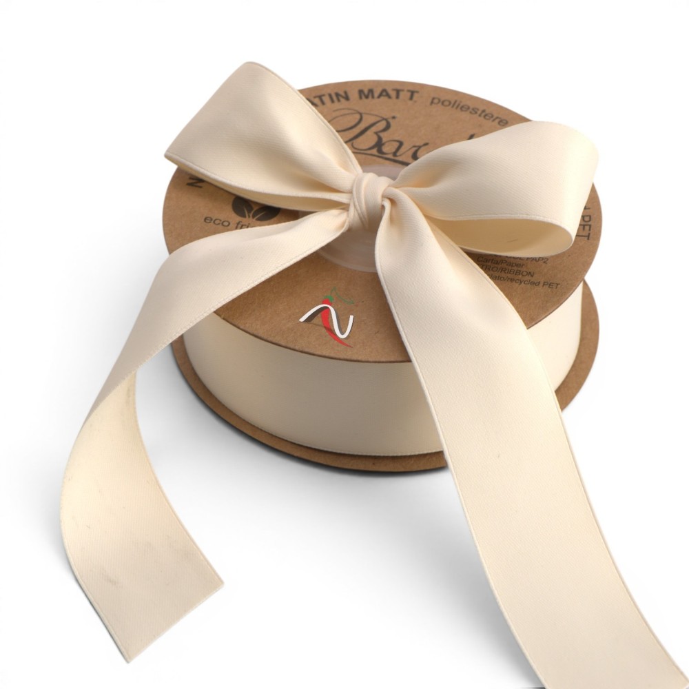 NASTRO ECO SATIN MATTE MM25X20MT PANNA